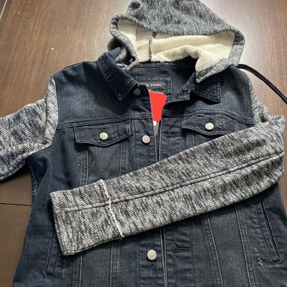 Black Rivet jacket.